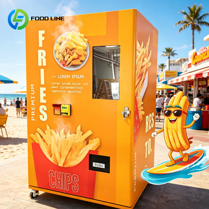 Food Snacks Vending Machine - 상업용 자동 감자튀김 자판기 스마트 감자튀김