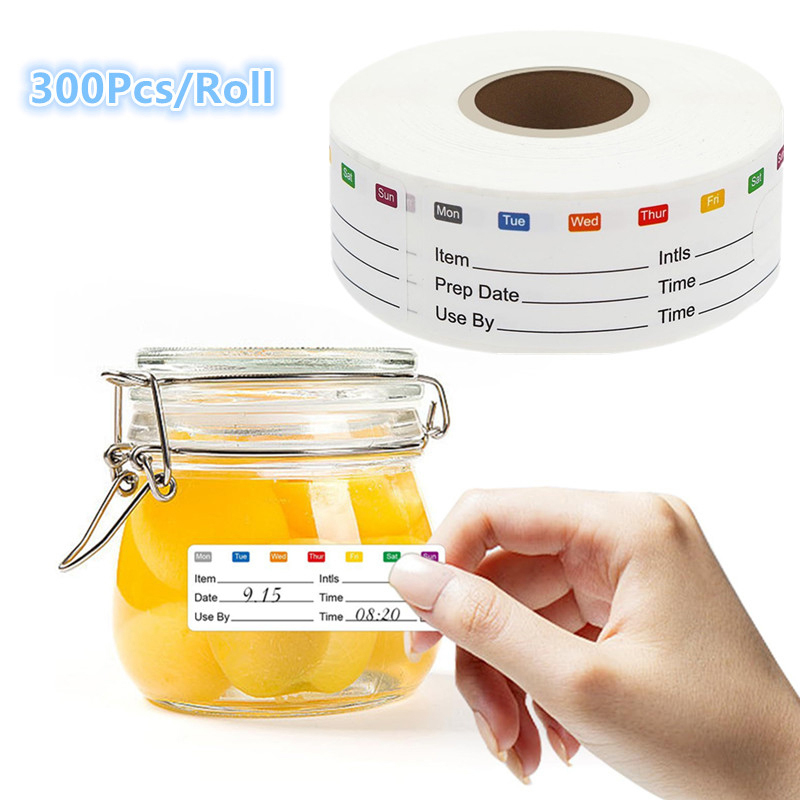 300Pcs/Roll 주방 날짜 식품 스티커 라벨 문구 - Snacks Food Labels 리뷰 및 가격