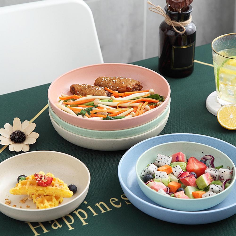 밀 섬유 접시 전자레인지용 플라스틱 접시 저녁 식사 접 - Food Snacks With Fiber 리뷰 및 가격