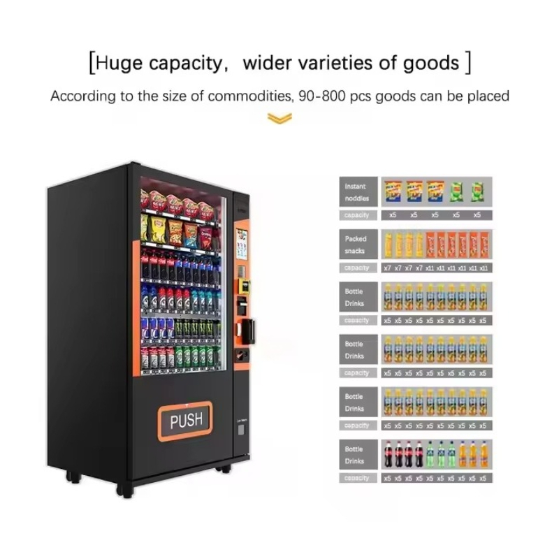 맞춤형 터치스크린 스마트 미니 음료 및 스낵 자판기 ( - Food Snacks Vending Machine 리뷰 및 가격