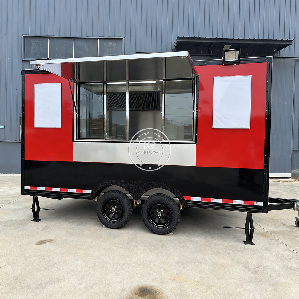 새로운 푸드 트럭 트레일러 판매, 길거리 이동식 주방, - Street Food Snacks 리뷰 및 가격