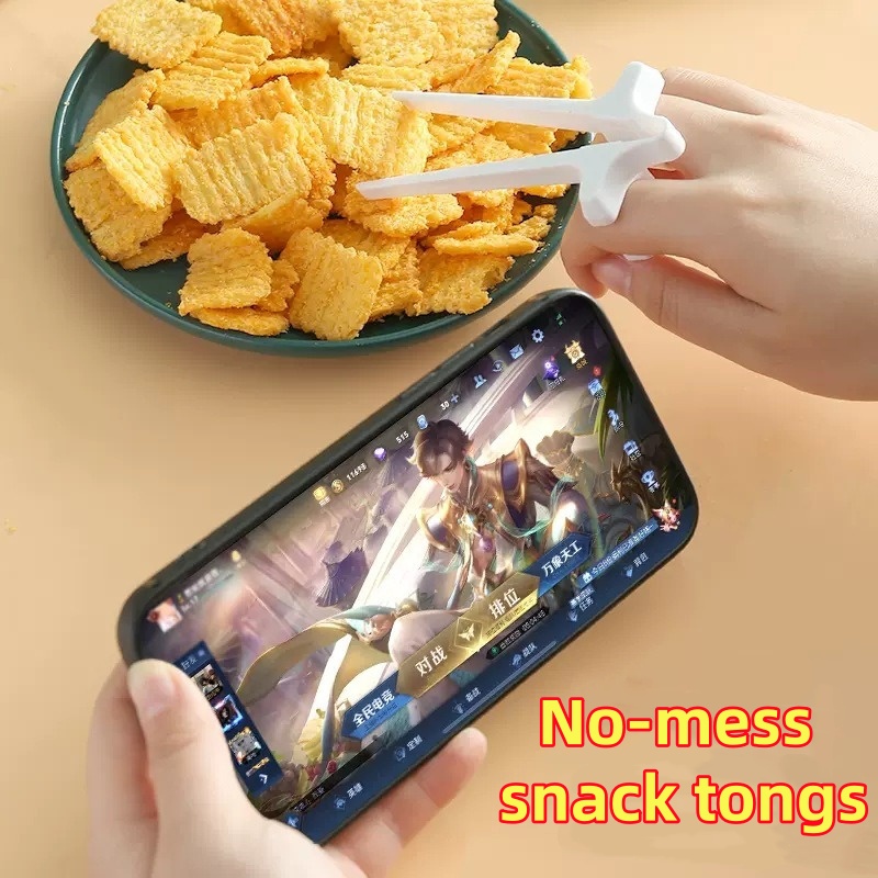 1개 게으른 손가락 젓가락 게임용 간식 먹기 클립 브러 - Snacks Food Video 리뷰 및 가격