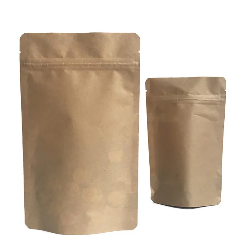 50pcs Resealable Doypack 브라운 크 - Food Energy Snacks 리뷰 및 가격